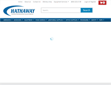 Tablet Screenshot of hathawaypaper.com